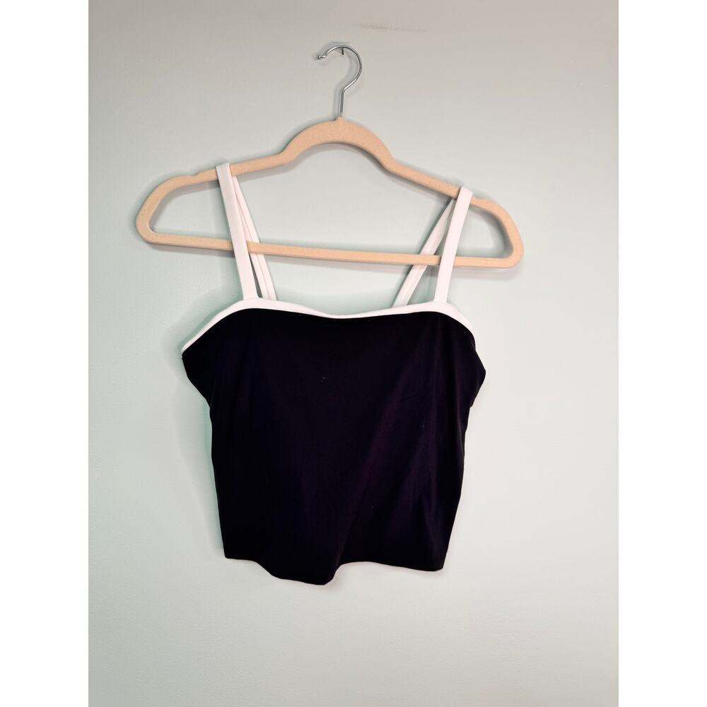 EUC! All In Motion Cropped Bra Top - Medium - Black & White